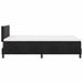 Pat cu arcuri cu saltea cu headboard Negru 120 x 200 cm Catifea - WALTI WALTI
