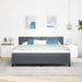 Pat cu arcuri cu headboard Gri închis 180 x 200 cm Catifea - WALTI WALTI
