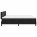 Pat cu arcuri cu headboard Negru 180 x 200 cm Catifea - WALTI WALTI