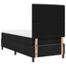 Pat cu arcuri cu saltea cu headboard Negru 90 x 200 cm țesătură - WALTI WALTI