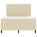 Pat cu arcuri cu saltea cu headboard Crem 140 x 190 cm țesătură - WALTI WALTI
