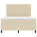 Pat cu arcuri cu saltea cu headboard Crem 160 x 200 cm țesătură - WALTI WALTI