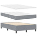 Pat cu arcuri cu headboard Gri deschis 120 x 200 cm țesătură - WALTI WALTI