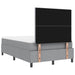 Pat cu arcuri cu headboard Gri deschis 120 x 200 cm țesătură - WALTI WALTI