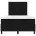 Pat cu arcuri cu headboard Negru 120 x 200 cm țesătură - WALTI WALTI