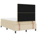 Pat cu arcuri cu saltea cu headboard Crem 120 x 200 cm țesătură - WALTI WALTI