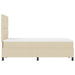 Pat cu arcuri cu saltea cu headboard Crem 120 x 200 cm țesătură - WALTI WALTI