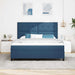 Pat cu arcuri cu headboard albastru 180 x 200 cm țesătură - WALTI WALTI