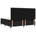 Pat cu arcuri cu headboard Negru 200 x 200 cm țesătură - WALTI WALTI