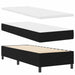 Pat cu arcuri cu headboard Negru 80 x 200 cm țesătură - WALTI WALTI