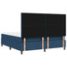 Pat cu arcuri cu headboard albastru 180 x 200 cm țesătură - WALTI WALTI