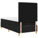 Pat cu arcuri cu saltea cu headboard Negru 90 x 200 cm țesătură - WALTI WALTI
