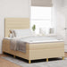 Pat cu arcuri cu saltea cu headboard Crem 120 x 190 cm țesătură - WALTI WALTI