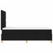 Pat cu arcuri cu headboard Negru 120 x 200 cm țesătură - WALTI WALTI