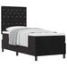 Pat cu arcuri cu saltea cu headboard Negru 80 x 200 cm Catifea - WALTI WALTI