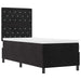 Pat cu arcuri cu saltea cu headboard Negru 80 x 200 cm Catifea - WALTI WALTI