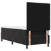 Pat cu arcuri cu saltea cu headboard Negru 80 x 200 cm Catifea - WALTI WALTI