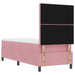 Pat cu arcuri cu saltea cu headboard Roz 80 x 200 cm Catifea - WALTI WALTI