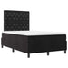 Pat cu arcuri cu saltea cu headboard Negru 120 x 190 cm Catifea - WALTI WALTI