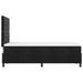 Pat cu arcuri cu saltea cu headboard Negru 120 x 190 cm Catifea - WALTI WALTI