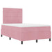 Pat cu arcuri cu saltea cu headboard Roz 120 x 190 cm țesătură - WALTI WALTI
