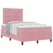Pat cu arcuri cu saltea cu headboard Roz 120 x 200 cm țesătură - WALTI WALTI