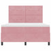 Pat cu arcuri cu saltea cu headboard Roz 140 x 200 cm țesătură - WALTI WALTI