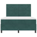 Pat cu arcuri cu headboard Verde închis 160 x 200 cm Catifea - WALTI WALTI