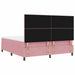 Pat cu arcuri cu saltea cu headboard Roz 180 x 200 cm țesătură - WALTI WALTI