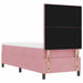 Pat cu arcuri cu saltea cu headboard Roz 80 x 200 cm țesătură - WALTI WALTI
