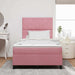 Pat cu arcuri cu headboard Roz 120 x 200 cm Catifea - WALTI WALTI