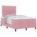 Pat cu arcuri cu headboard Roz 120 x 200 cm Catifea - WALTI WALTI