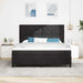 Pat cu arcuri cu headboard Negru 180 x 200 cm Catifea - WALTI WALTI