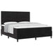 Pat cu arcuri cu headboard Negru 180 x 200 cm Catifea - WALTI WALTI