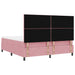 Pat cu arcuri cu headboard Roz 180 x 200 cm Catifea - WALTI WALTI
