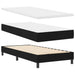 Pat boxspring cu saltea cu saltea Negru 80 x 200 cm țesătură - WALTI WALTI
