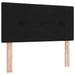Pat boxspring cu saltea cu saltea Negru 80 x 200 cm țesătură - WALTI WALTI