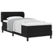 Pat boxspring cu saltea cu saltea Negru 80 x 200 cm țesătură - WALTI WALTI