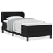 Pat boxspring cu saltea cu saltea Negru 80 x 200 cm țesătură - WALTI WALTI