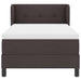 Pat boxspring cu saltea Maro închis 90 x 190 cm țesătură - WALTI WALTI