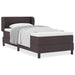 Pat boxspring cu saltea Maro închis 90 x 190 cm țesătură - WALTI WALTI