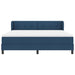 Pat cu arcuri cu headboard albastru 180 x 200 cm țesătură - WALTI WALTI