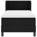 Pat cu arcuri cu saltea cu headboard Negru 80 x 200 cm țesătură - WALTI WALTI