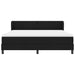 Pat cu arcuri cu headboard Negru 180 x 200 cm țesătură - WALTI WALTI