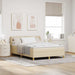 Pat cu arcuri cu saltea cu headboard Crem 160 x 200 cm țesătură - WALTI WALTI