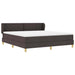 Pat cu arcuri cu headboard Maro închis 180 x 200 cm țesătură - WALTI WALTI