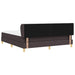 Pat cu arcuri cu headboard Maro închis 180 x 200 cm țesătură - WALTI WALTI