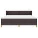 Pat cu arcuri cu headboard Maro închis 180 x 200 cm țesătură - WALTI WALTI