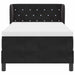 Pat cu arcuri cu saltea cu headboard Negru 90 x 190 cm Catifea - WALTI WALTI