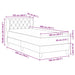 Pat cu arcuri cu saltea cu headboard Negru 100 x 200 cm Catifea - WALTI WALTI